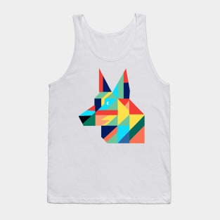 German Shepherd Dog Owner Vintage Funny 1980s Eighties Tank Top